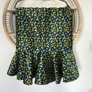 J. Crew lemon pencil skirt